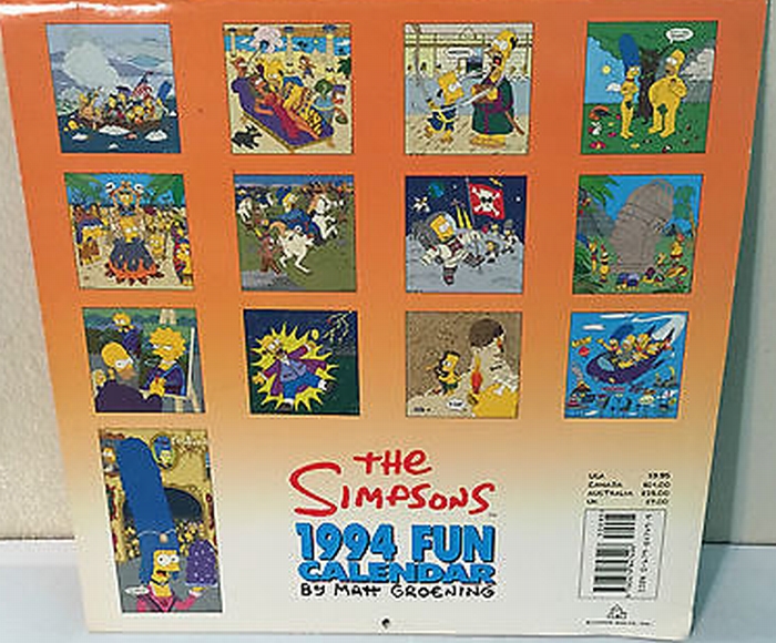 Mona Lisa - Calendario Simpson 1994